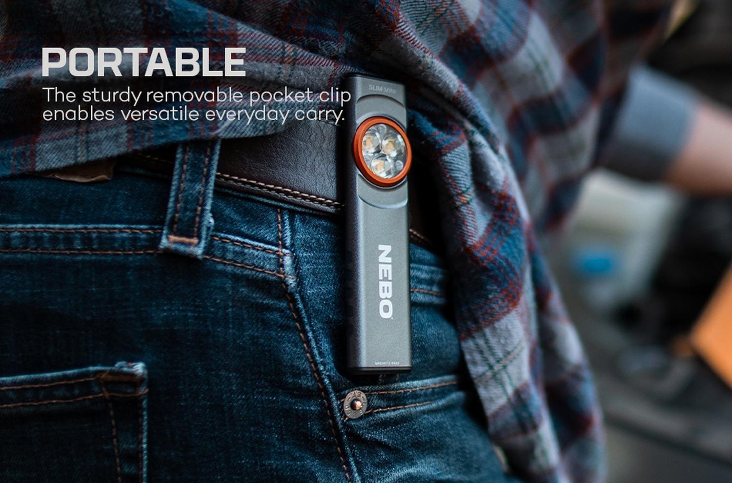 Linterna de Bolsillo Recargable NEBO Mini Slim 250 Lúmenes-6