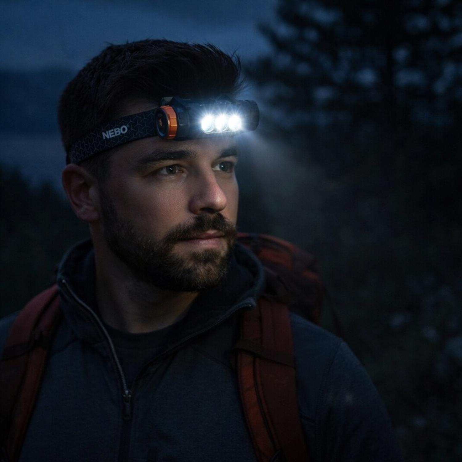 Linterna Frontal Recargable NEBO Transcend 1500 Lúmenes-1