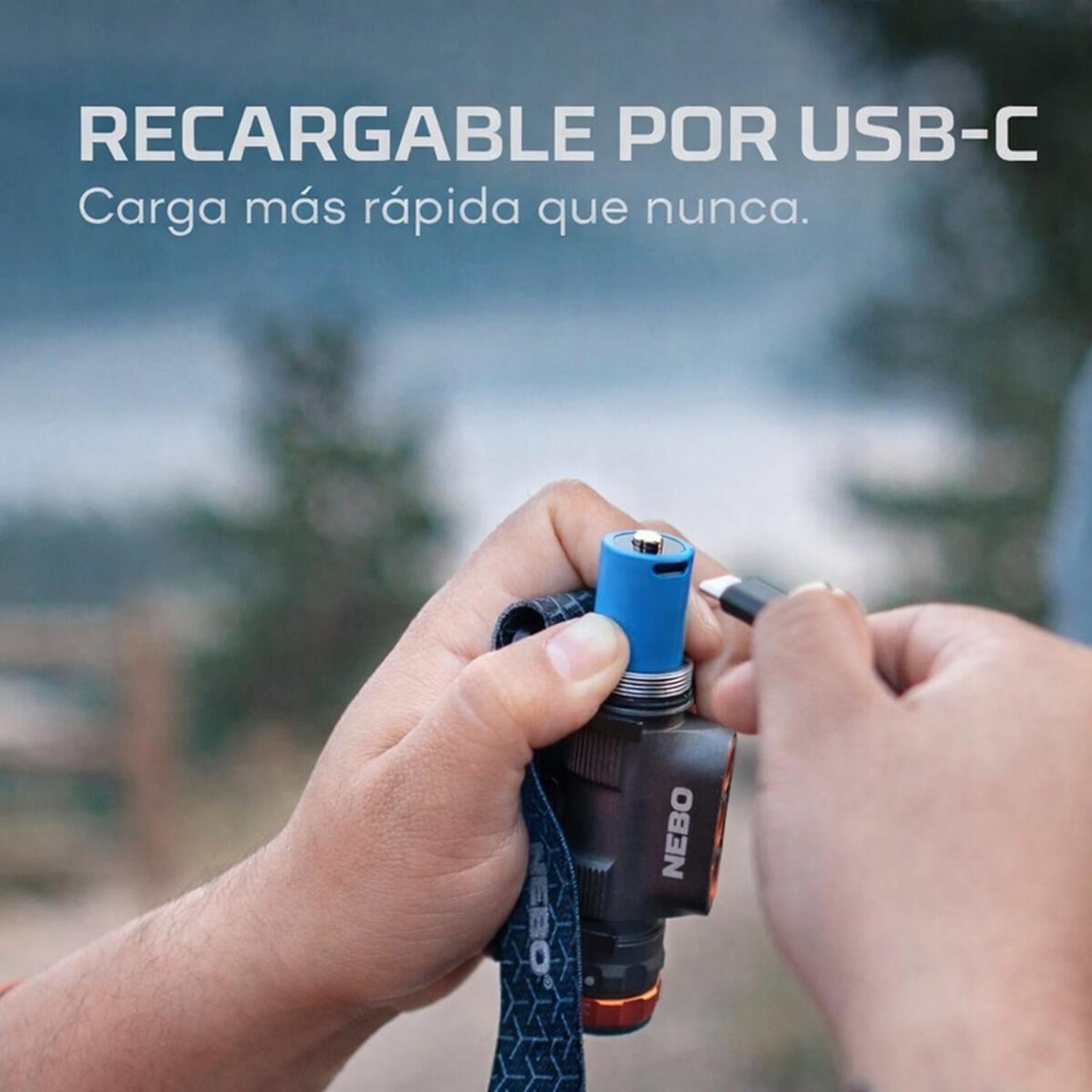 Linterna Frontal Recargable NEBO Transcend 1500 Lúmenes-5