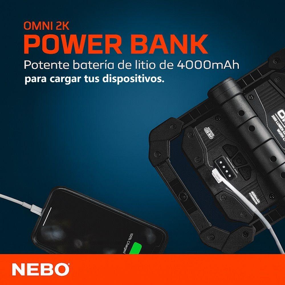 Linterna Recargable Omni 2K NEBO 2000 Lúmenes -4
