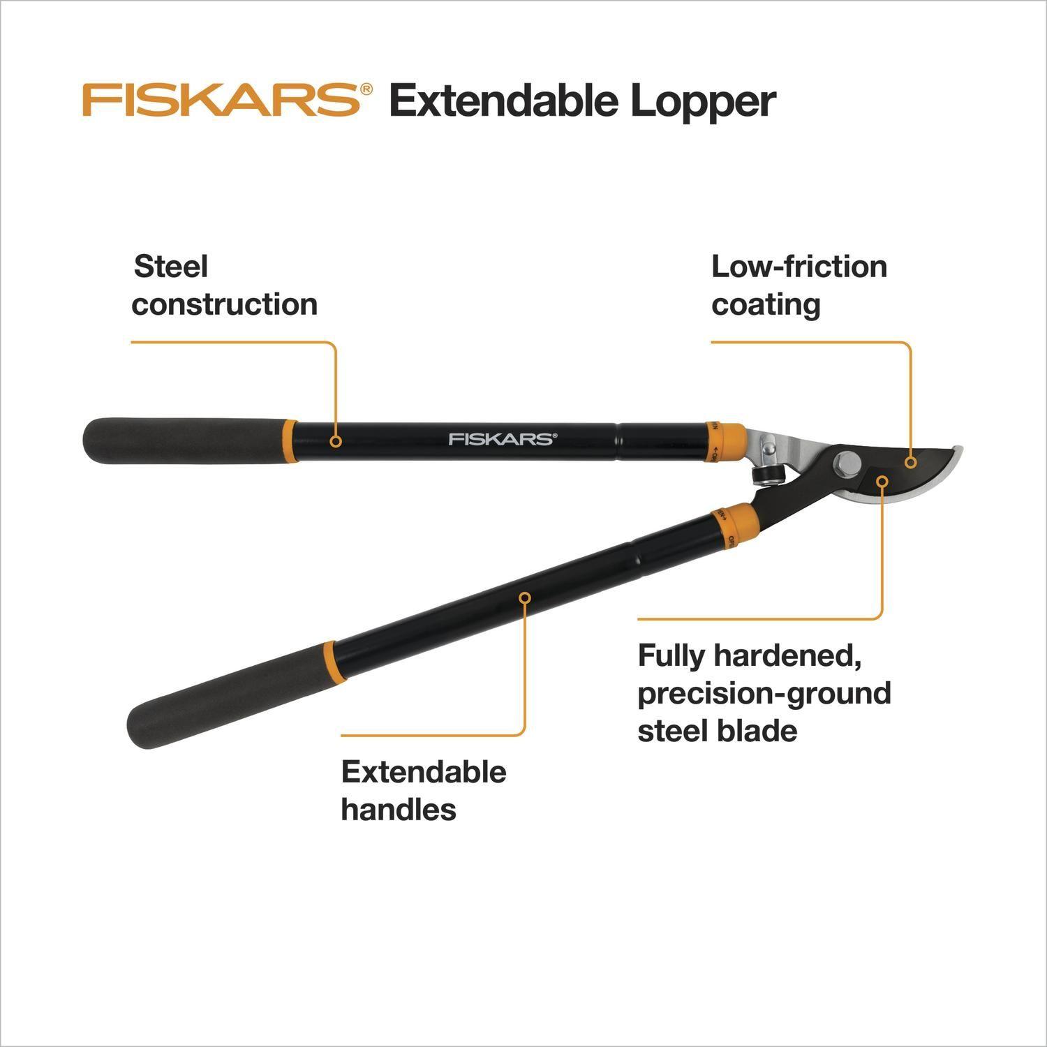 Tijerón de podar Cortarramas Extensible Fiskars corte angular-2