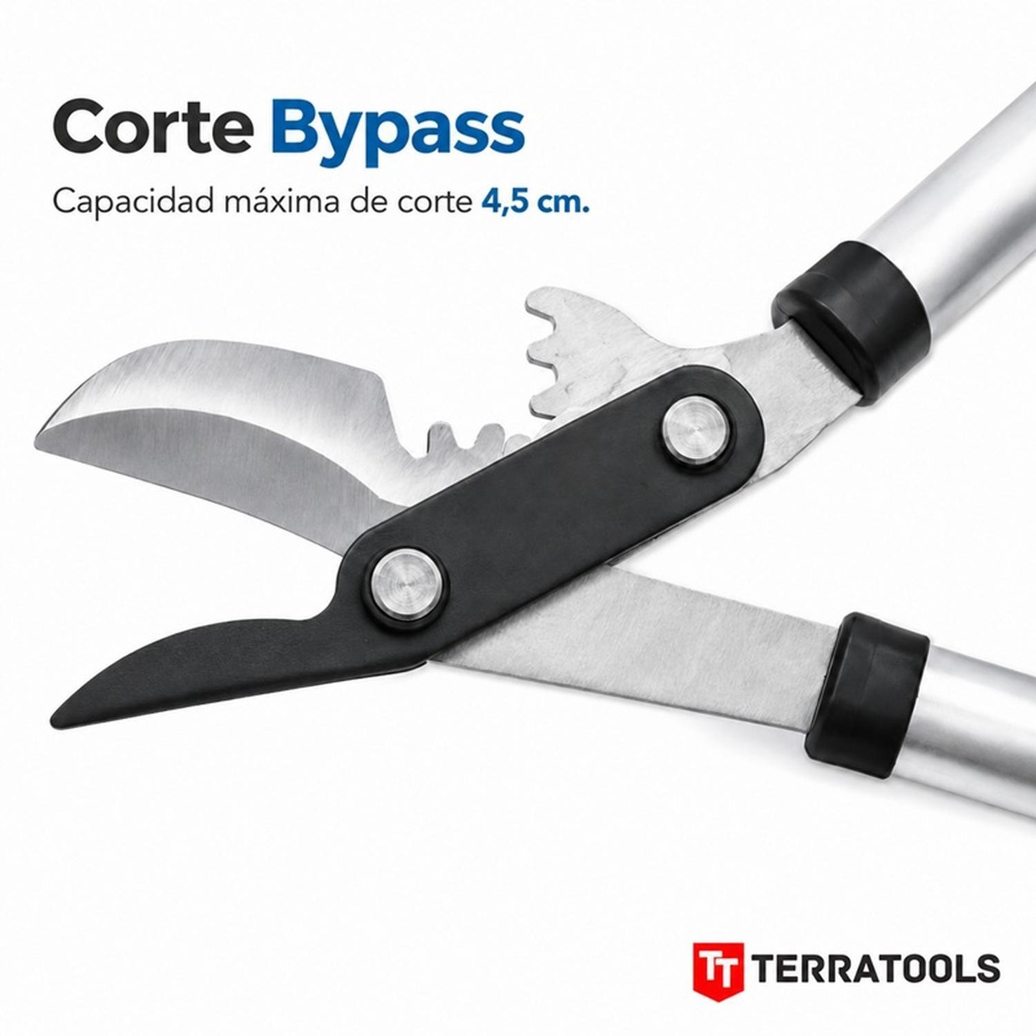 Tijerón de Podar Extensible TerraTools Gear Pro Bypass 4,5cm-3