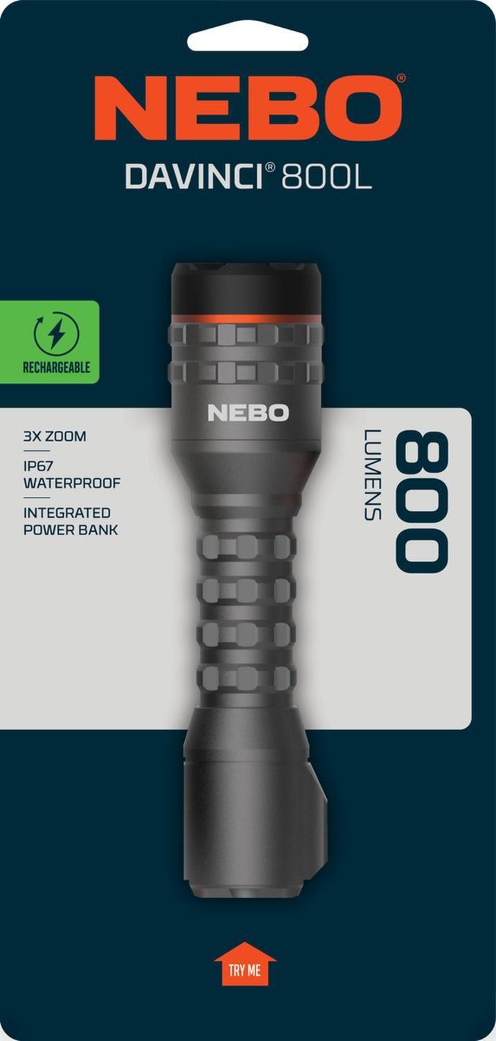Linterna Recargable NEBO Davinci 800 Lúmenes-5
