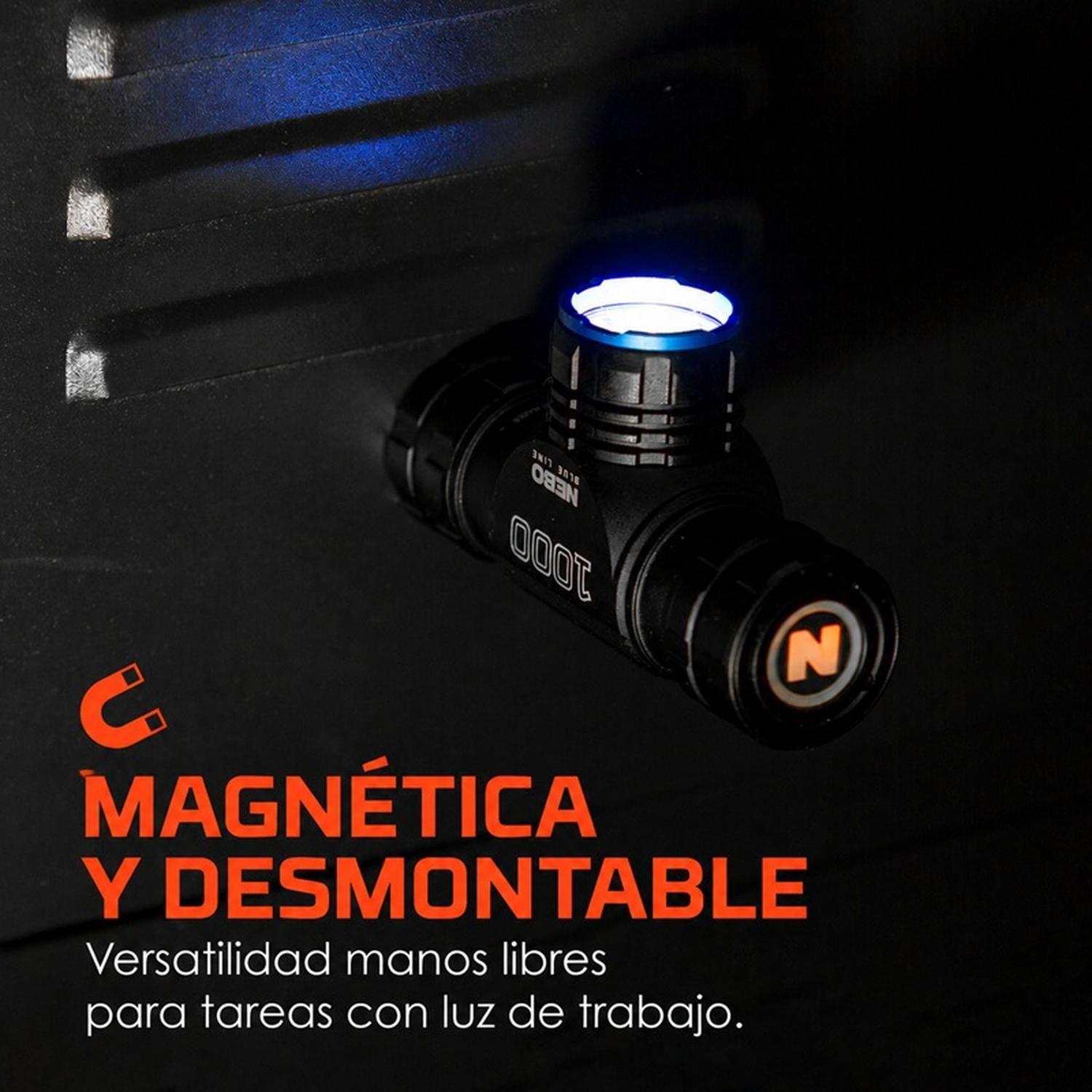 Linterna Frontal Recargable NEBO BLUELINE 1000 Lúmenes-5