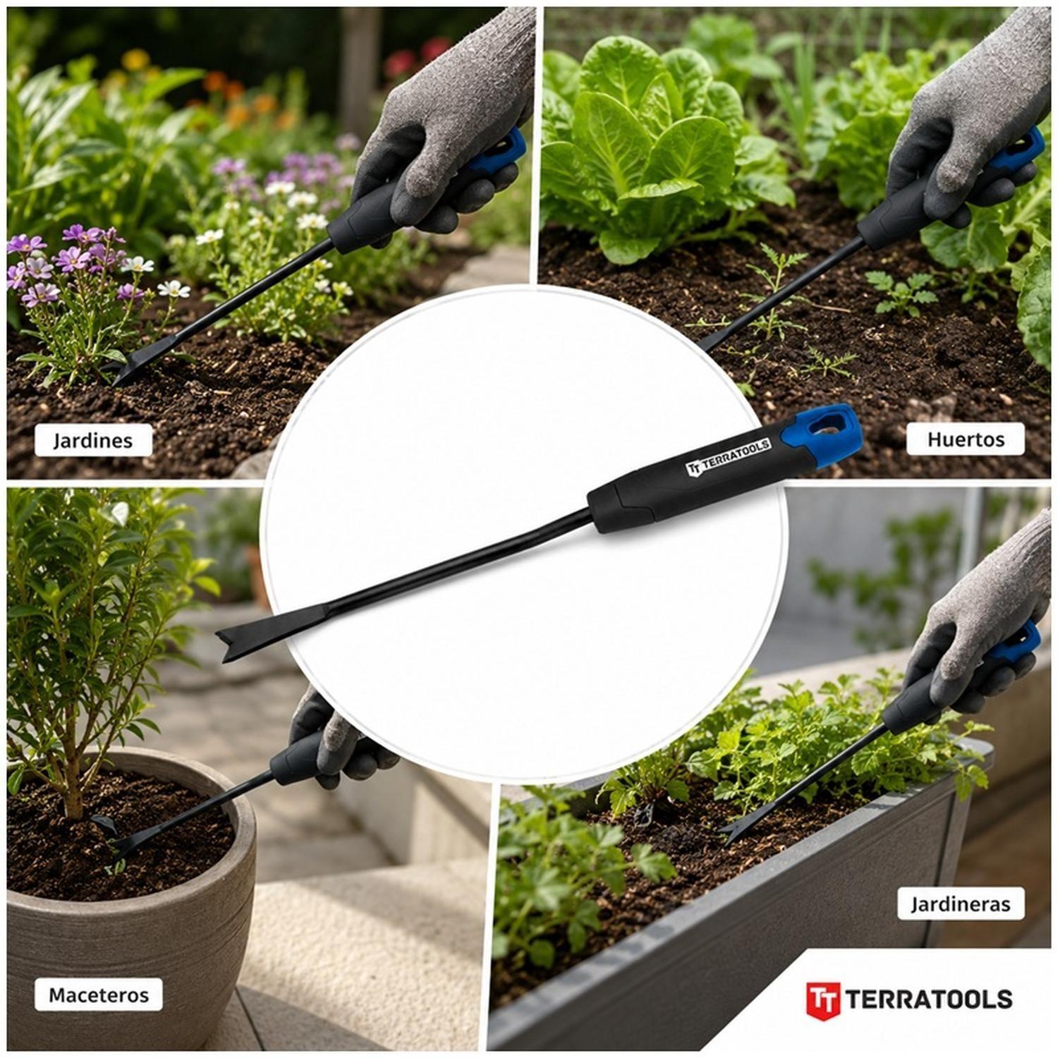 Desmalezador De Mano TerraTools Para Malezas Jardín Huerto-7