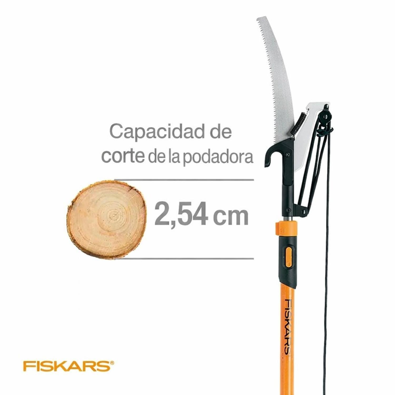 Podador Extensible Fiskars a 3,7 M Con Sierra De Poda 30Cm-2