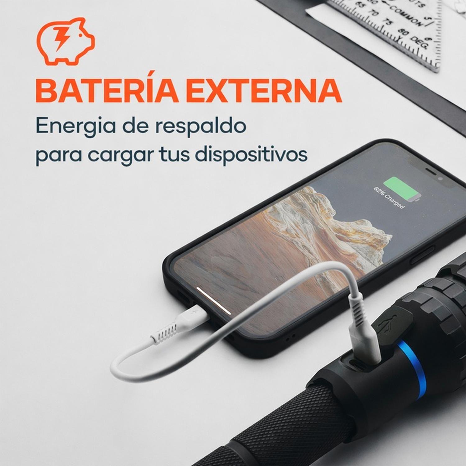 Linterna Recargable NEBO BLUELINE 2600 Lúmenes + Power Bank-6