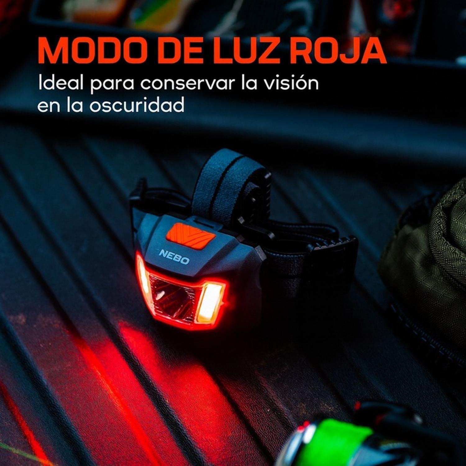 Linterna Frontal Pilas/Recargable NEBO Einstein DUO 400 Lúmenes-7