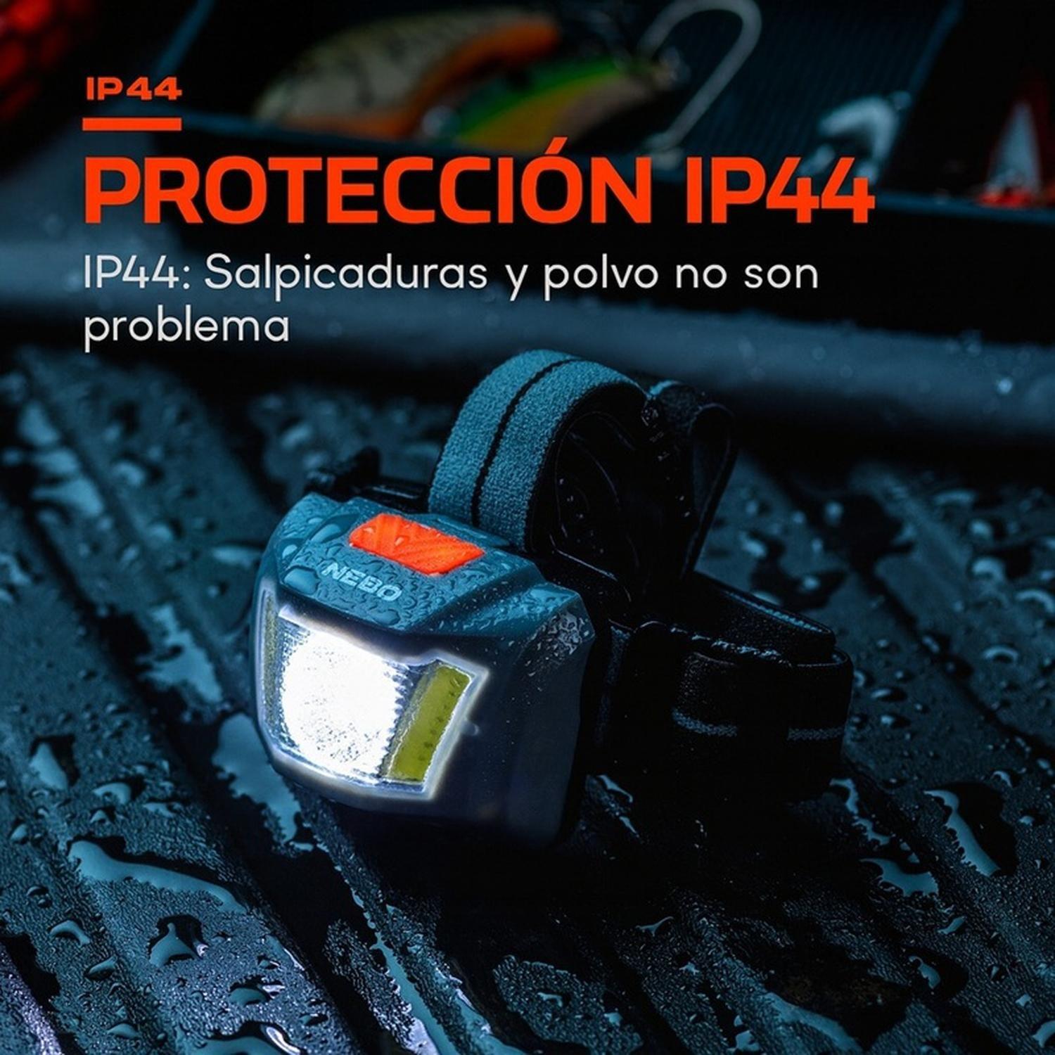 Linterna Frontal Pilas/Recargable NEBO Einstein DUO 400 Lúmenes-8