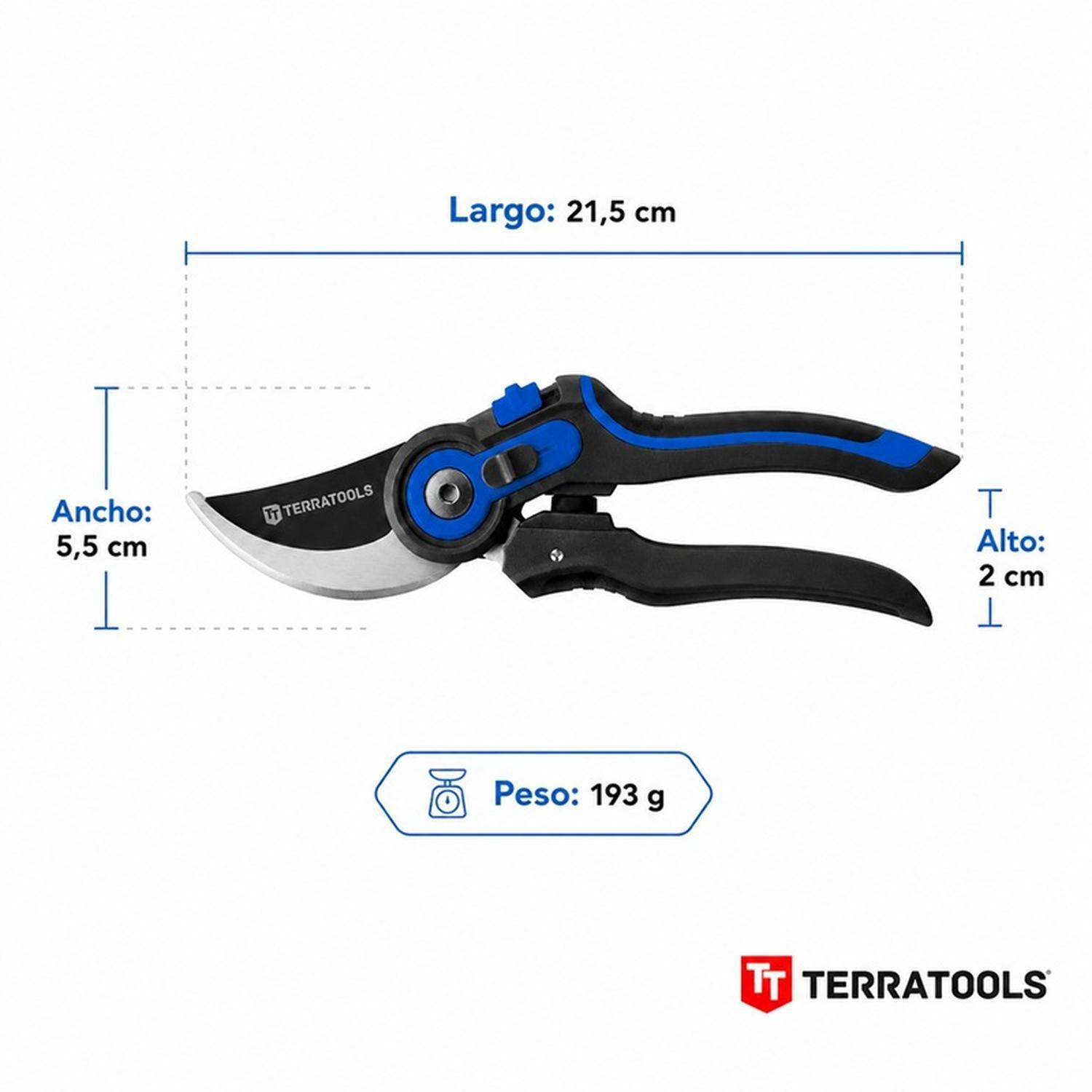 Tijera de Podar Bypass Ajustable TerraTools-5