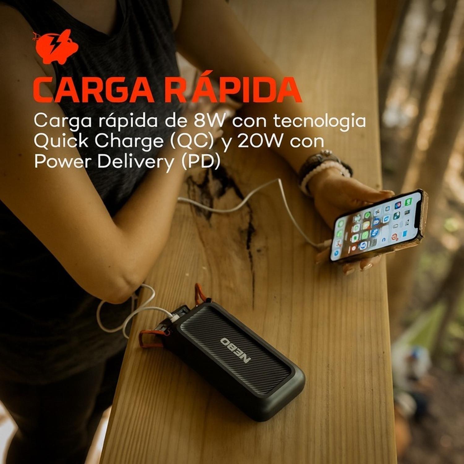 Batería Externa Nebo Rambler 20000 mAh con Luz LED-1