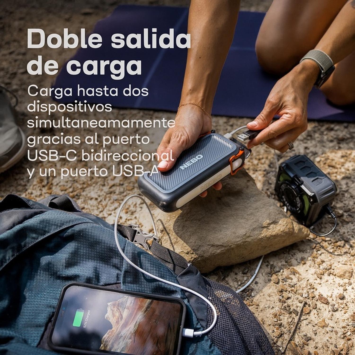 Batería Externa Nebo Rambler 20000 mAh con Luz LED-3