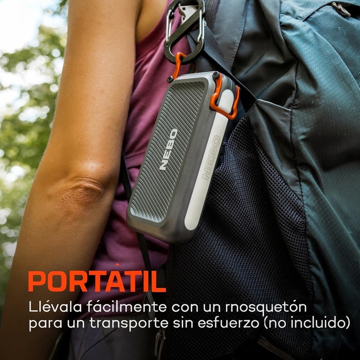 Batería Externa Nebo Rambler 20000 mAh con Luz LED-5