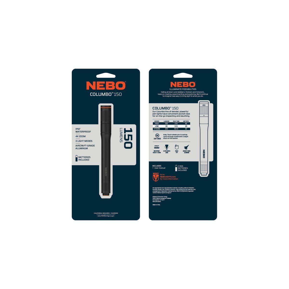 Linterna de Bolsillo COLUMBO™ 150 Lúmenes (AAA)-6