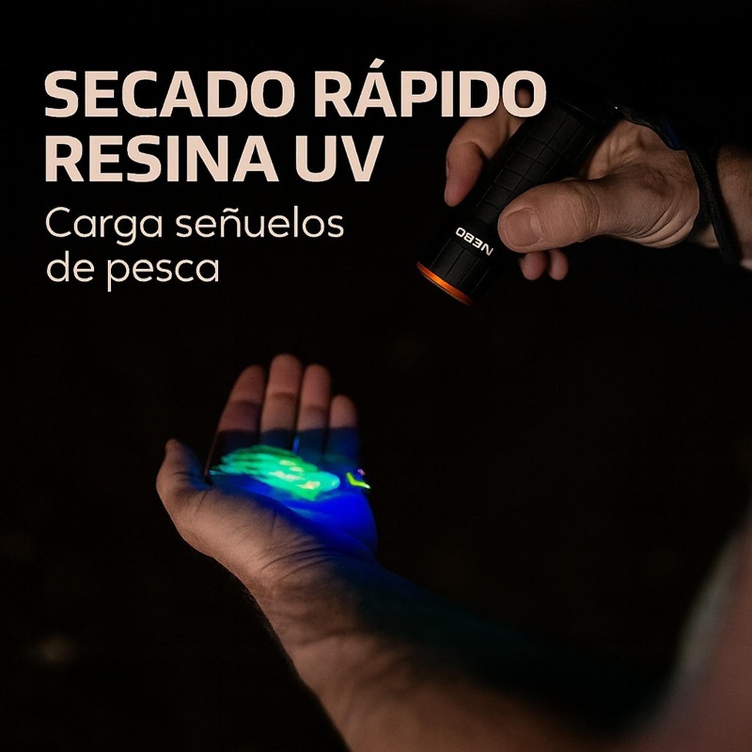 Linterna UV Ultravioleta NEBO Torchy Dual UV-A-2