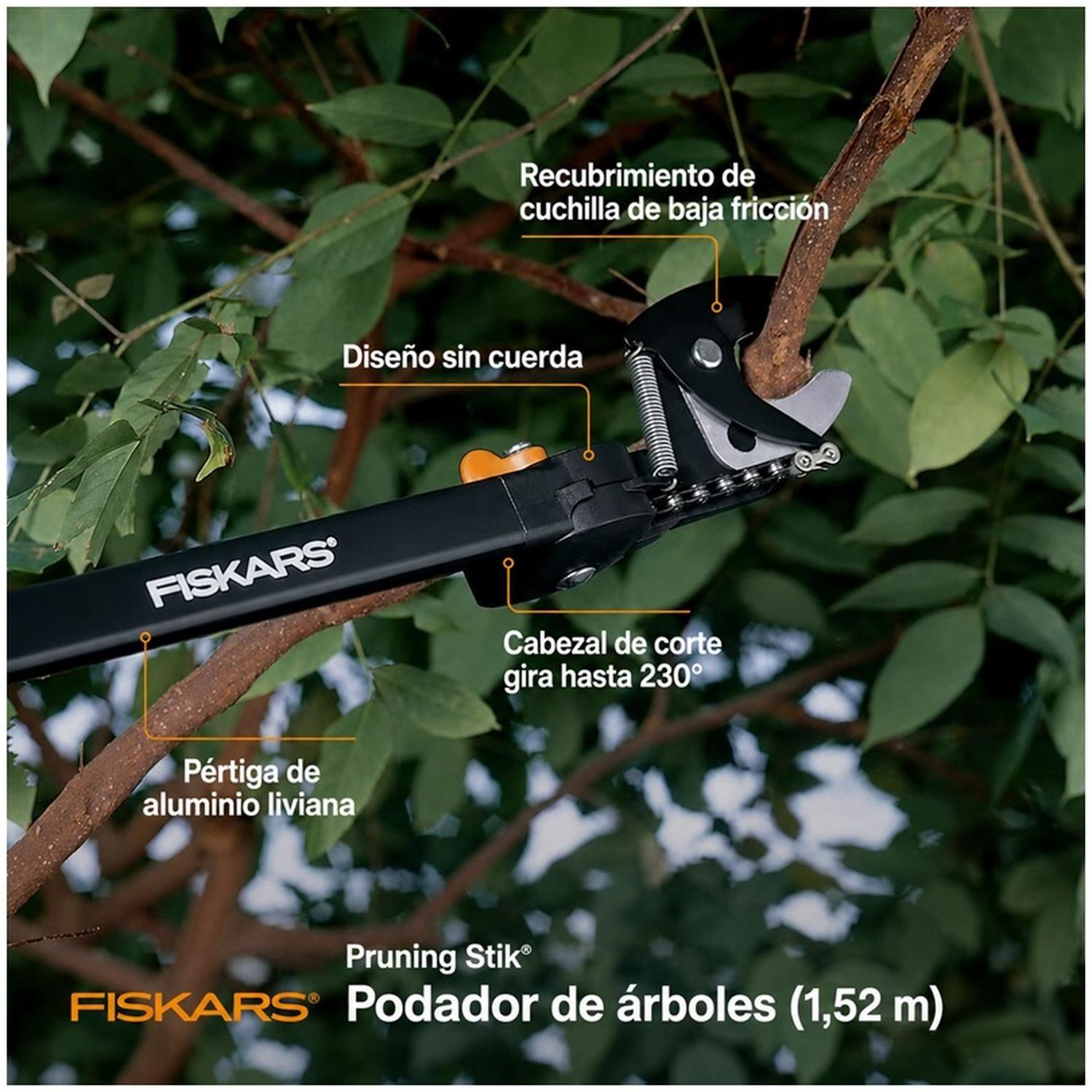 Podador De Altura Fiskars Con Cadena Power Stroke 1,5 M-2