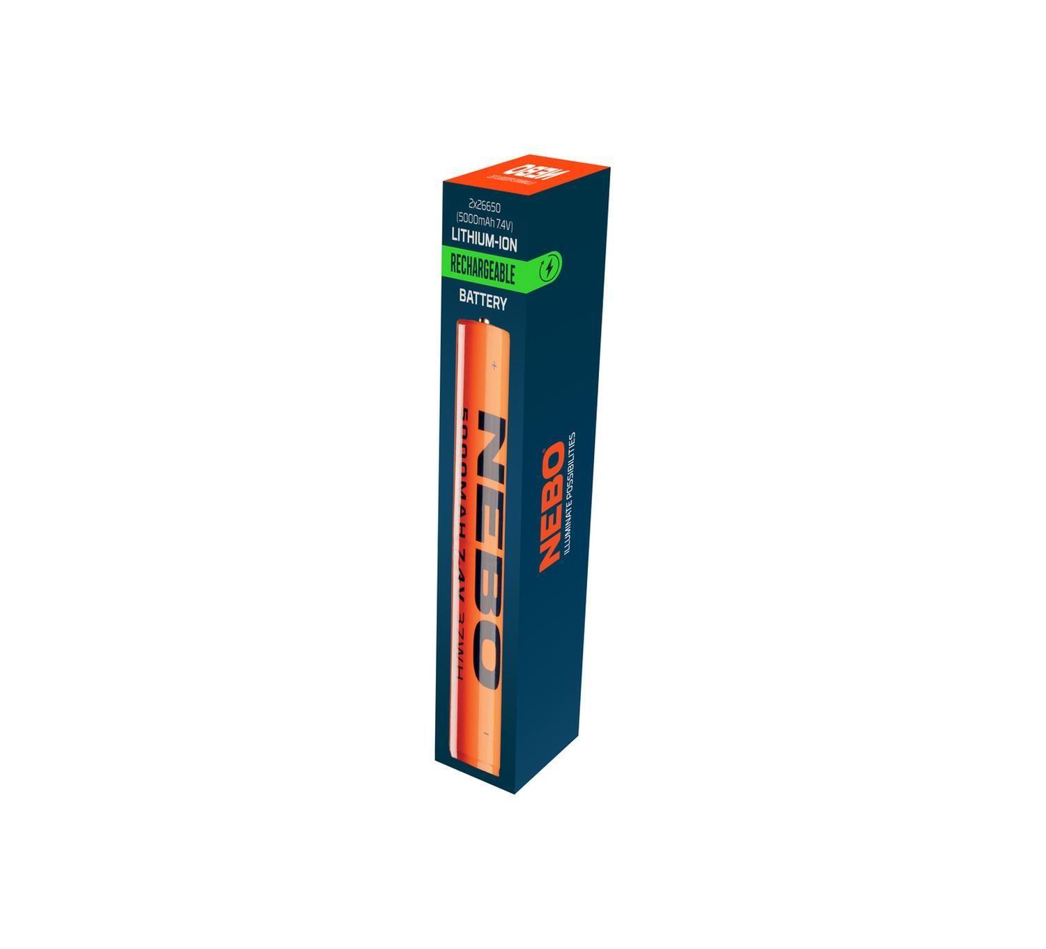 Batería Recargable 2X26650 NEBO 5000 mAh-2