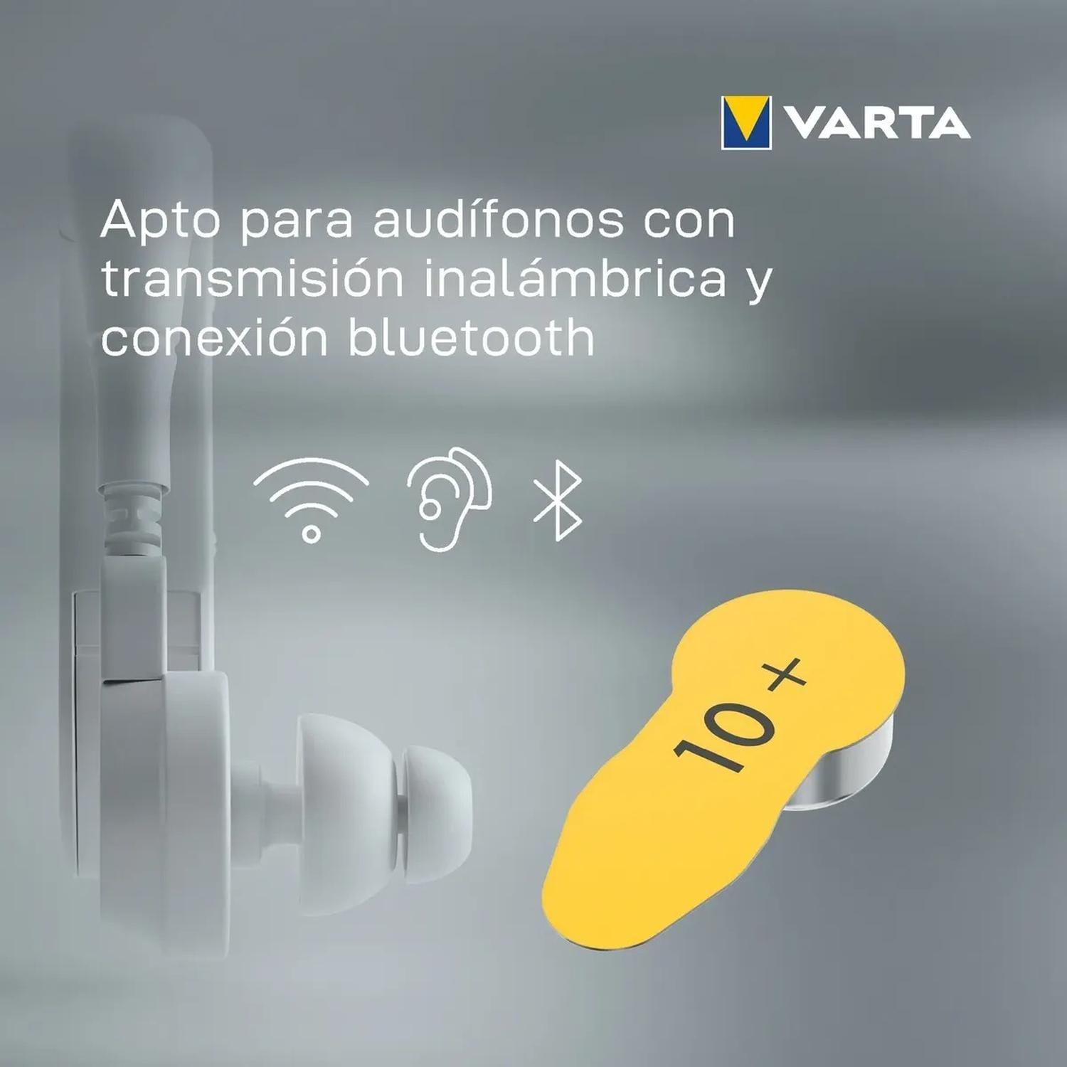 Pack 60 Pilas Varta Audífono Tamaño 10-2