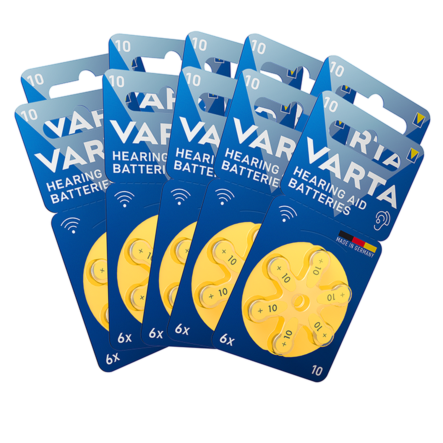 Pack 60 Pilas Varta Audífono Tamaño 10-7