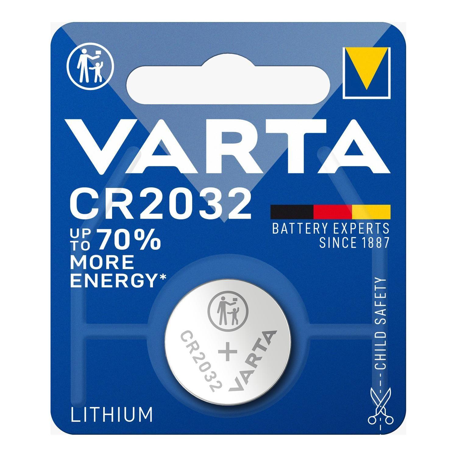 Pila CR2032 Litio Botón Varta 10 unidades para Reloj y Dispositivos-4