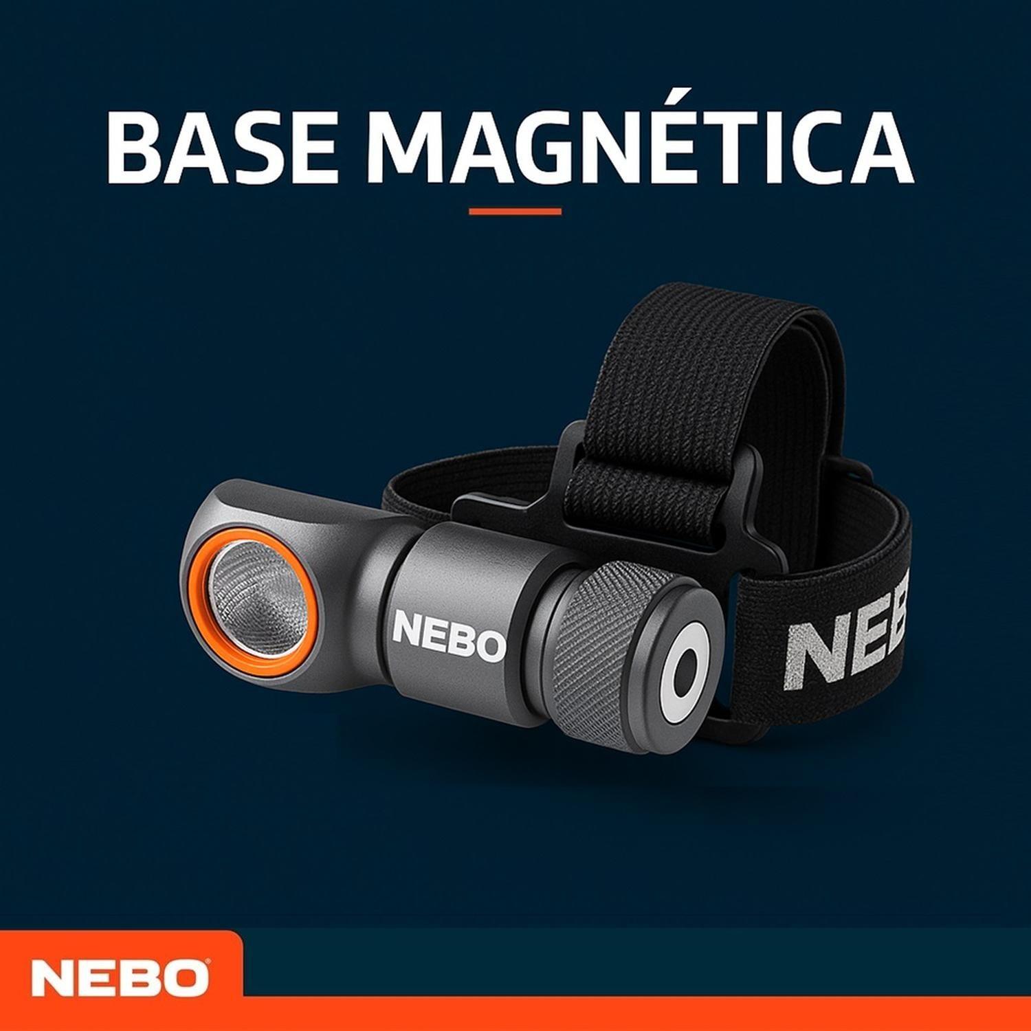Linterna Frontal Recargable NEBO Einstein 600+ Lúmenes-6