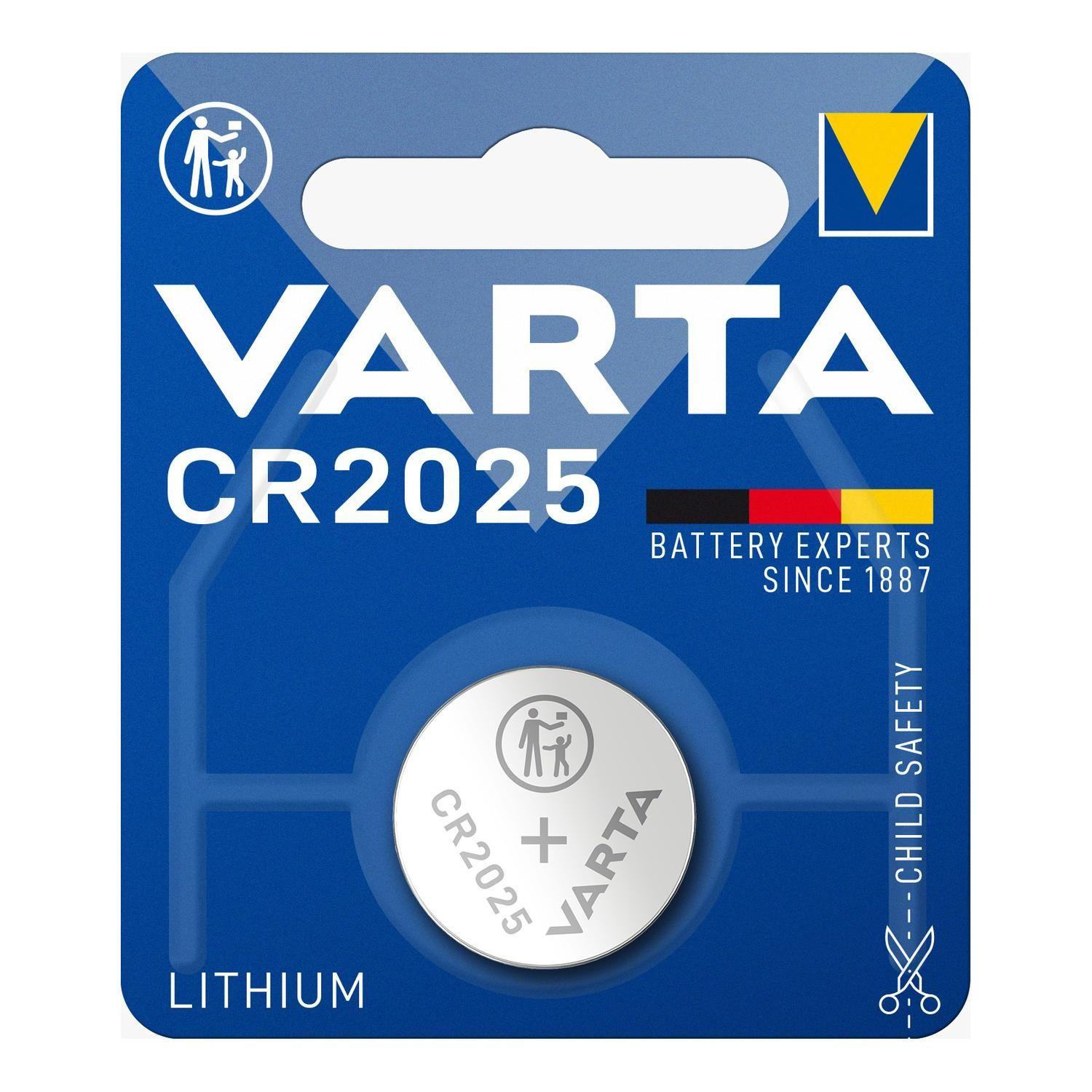 Pila CR2025 Litio Botón Varta 10 unidades para reloj-4
