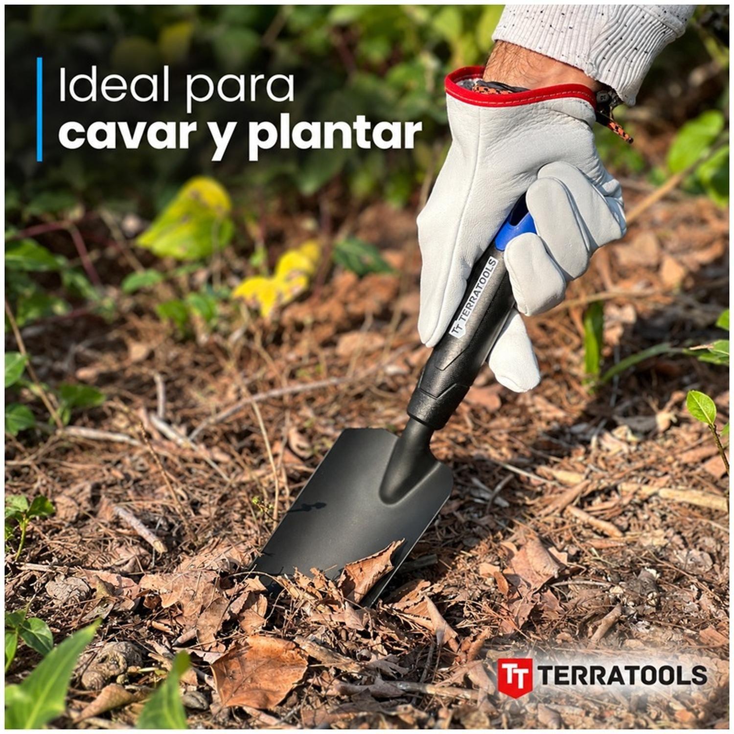 Pala de Mano para Jardín Acero Mango Ergonómico TerraTools-1