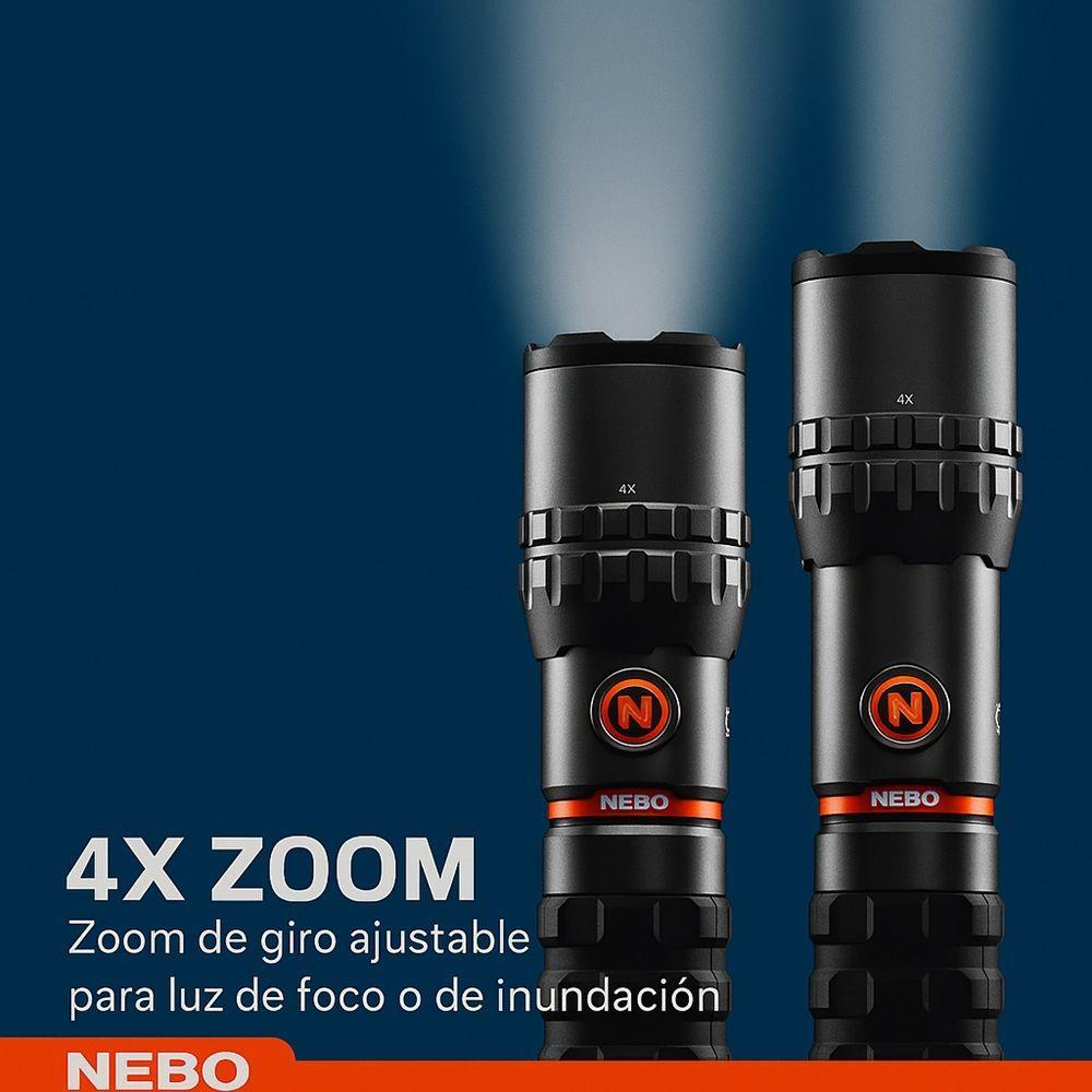 Linterna de mano Recargable NEBO Slyde King 2K 2000 Lúmenes-5