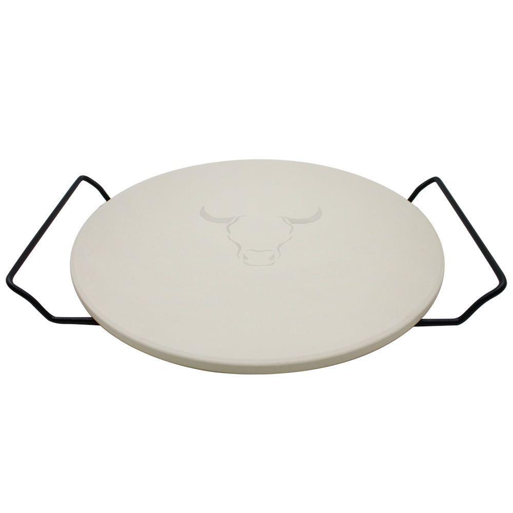 Set Para Pizza Wayu: Piedra Redonda Con Cortador De Acero Inoxidable-1