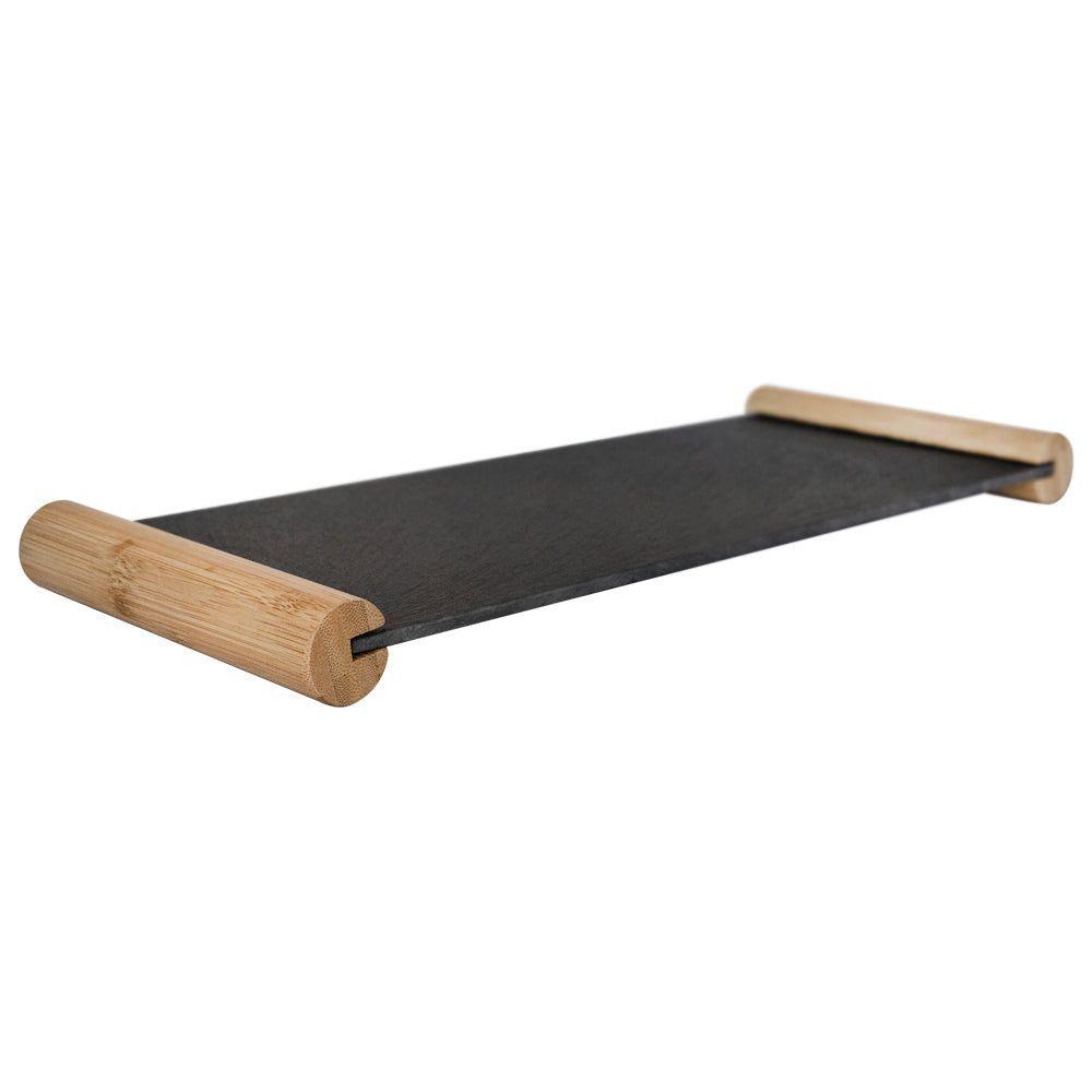 Tabla Piedra Pizarra 40 Cm Wayu Liso Negro-1