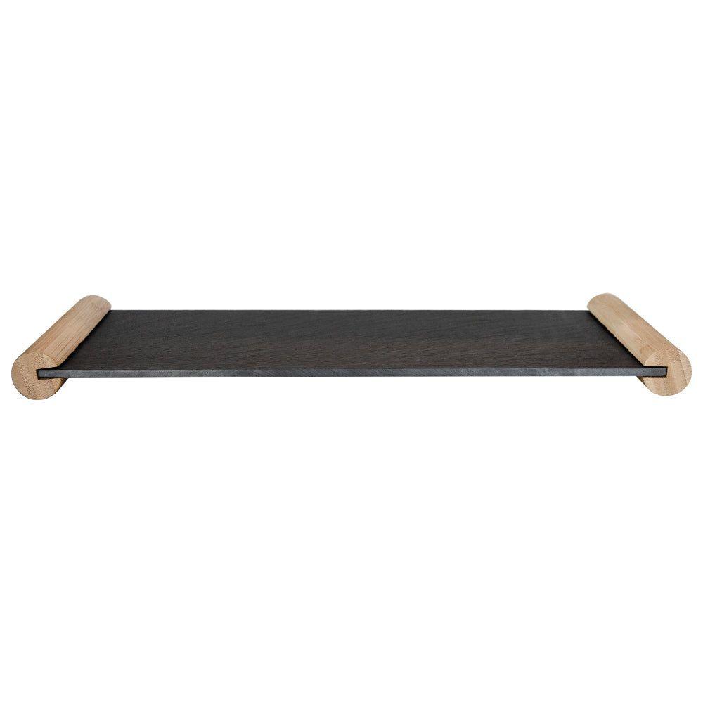 Tabla Piedra Pizarra 40 Cm Wayu Liso Negro-2
