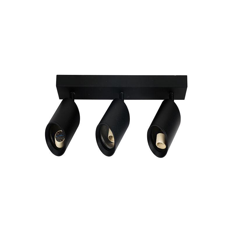 Aplique Negro Want 3 Focos Dirigibles Led Gu10 Techo/pared-6