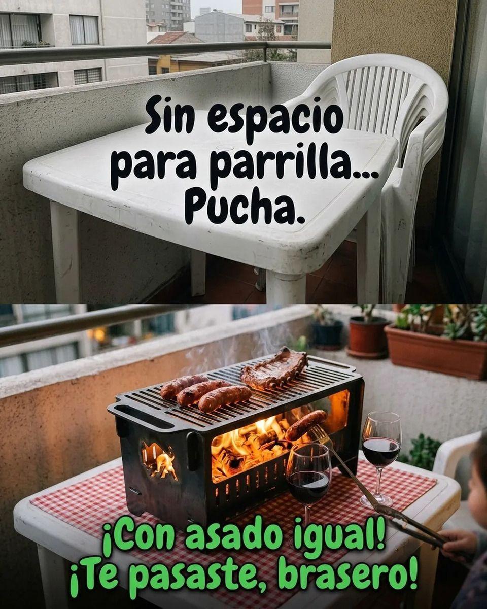 Parrilla Sobremesa A Carbón 20x30cm Brasero Carne Asada-7