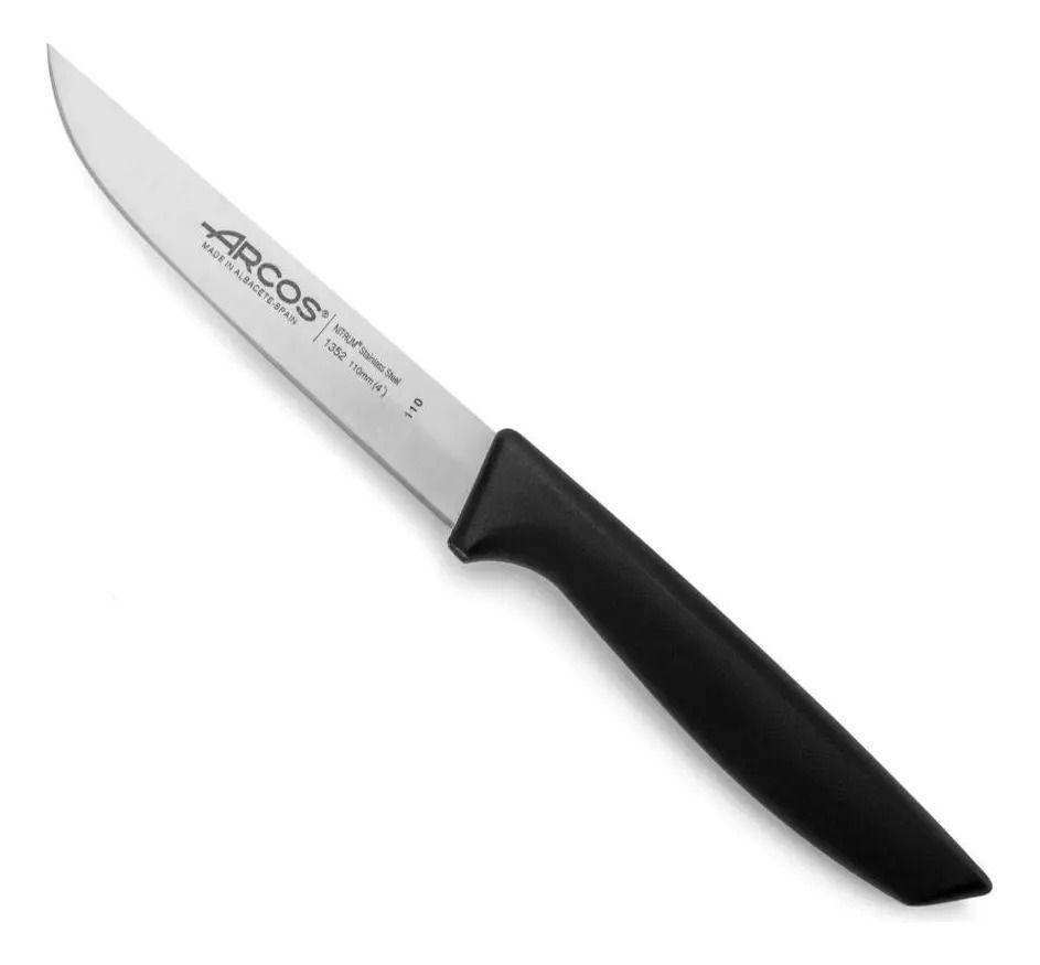 Cuchillo De Cocina Arcos Serie Niza 11 Cms Preparaciones Negro-0