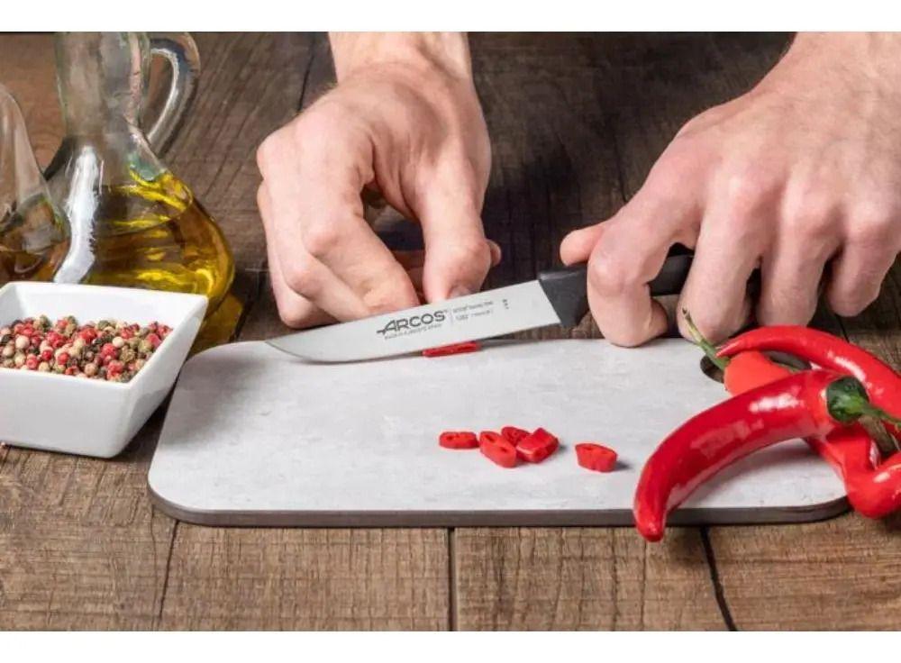 Cuchillo De Cocina Arcos Serie Niza 11 Cms Preparaciones Negro-2