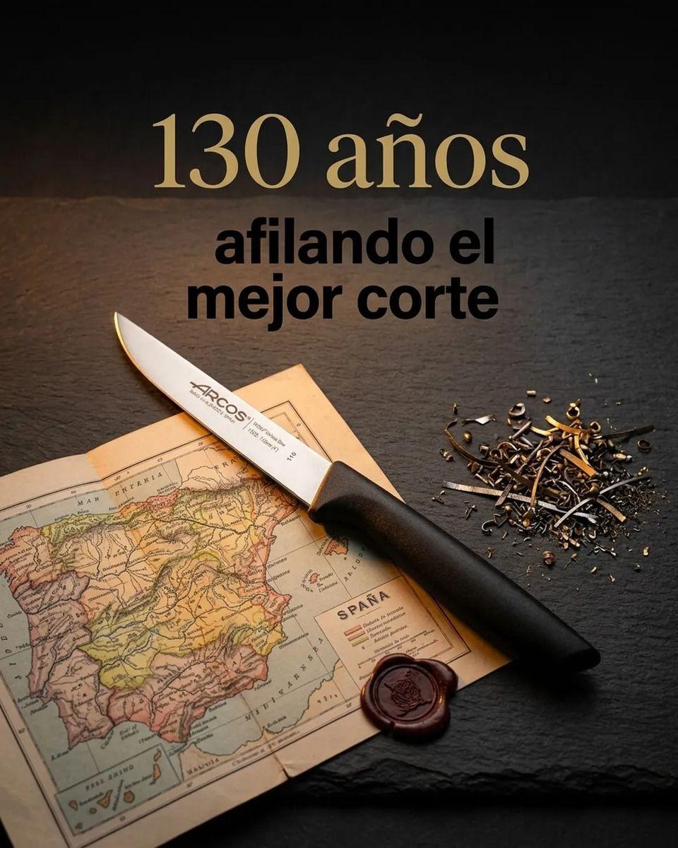 Cuchillo De Cocina Arcos Serie Niza 11 Cms Preparaciones Negro-7