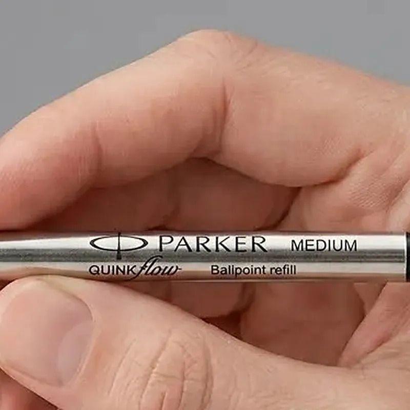 Repuesto Bolígrafo Parker Negro Medio Quinkflow 2032571 Plateado Negro-3