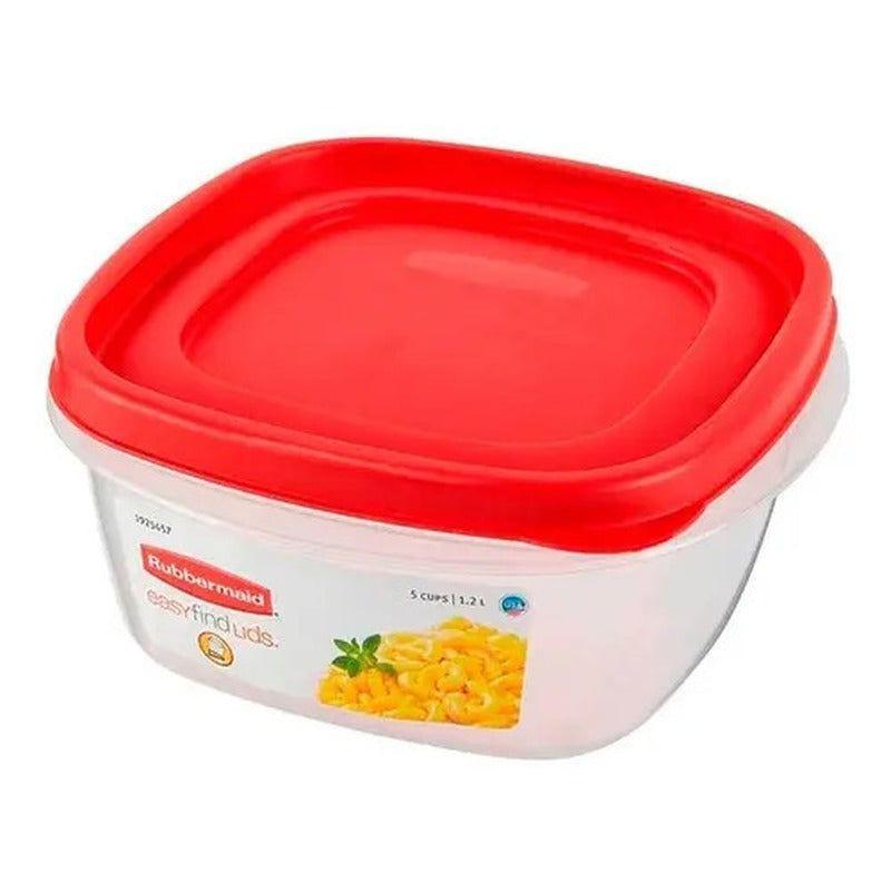 Lonchera Porta Comidas Rubbermaid Envase Easy Find 1.2 Lt Color Blanco-2