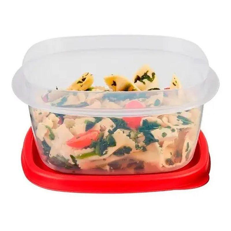 Lonchera Porta Comidas Rubbermaid Envase Easy Find 1.2 Lt Color Blanco-3