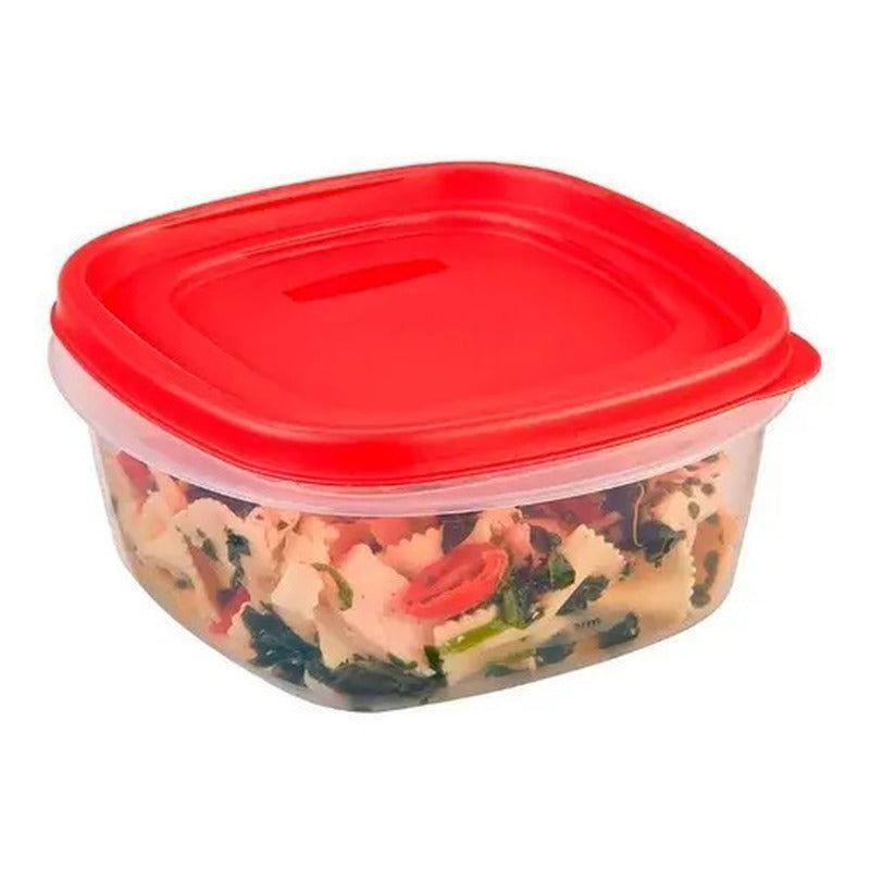 Lonchera Porta Comidas Rubbermaid Envase Easy Find 1.2 Lt Color Blanco-4