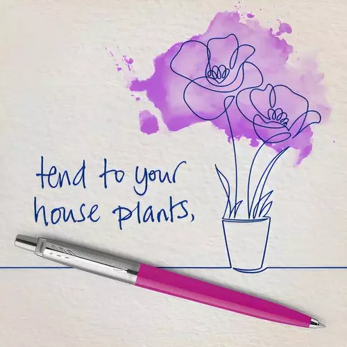 Bolígrafo Parker Jotter Tinta Negra Con Barril Rosa Tinta Negro-3