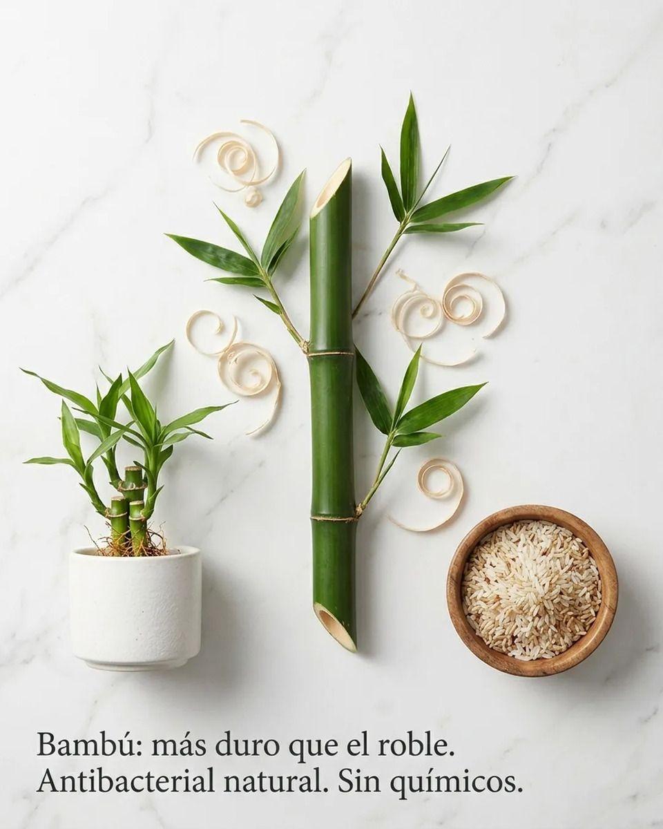 Tabla De Cortar Bamboo Flowers Keep 23x33 Parrilla Cocina 33x23-7