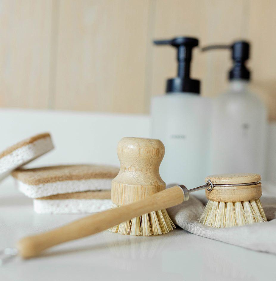 Escobilla Con Mango Bamboo Sisal + Repuesto Casa Nativa-1