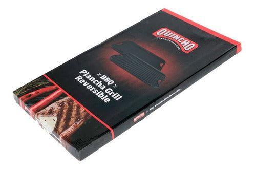 Plancha Reversible Fierro Fundido Quincho 50x27 Bbq Color Negro-2