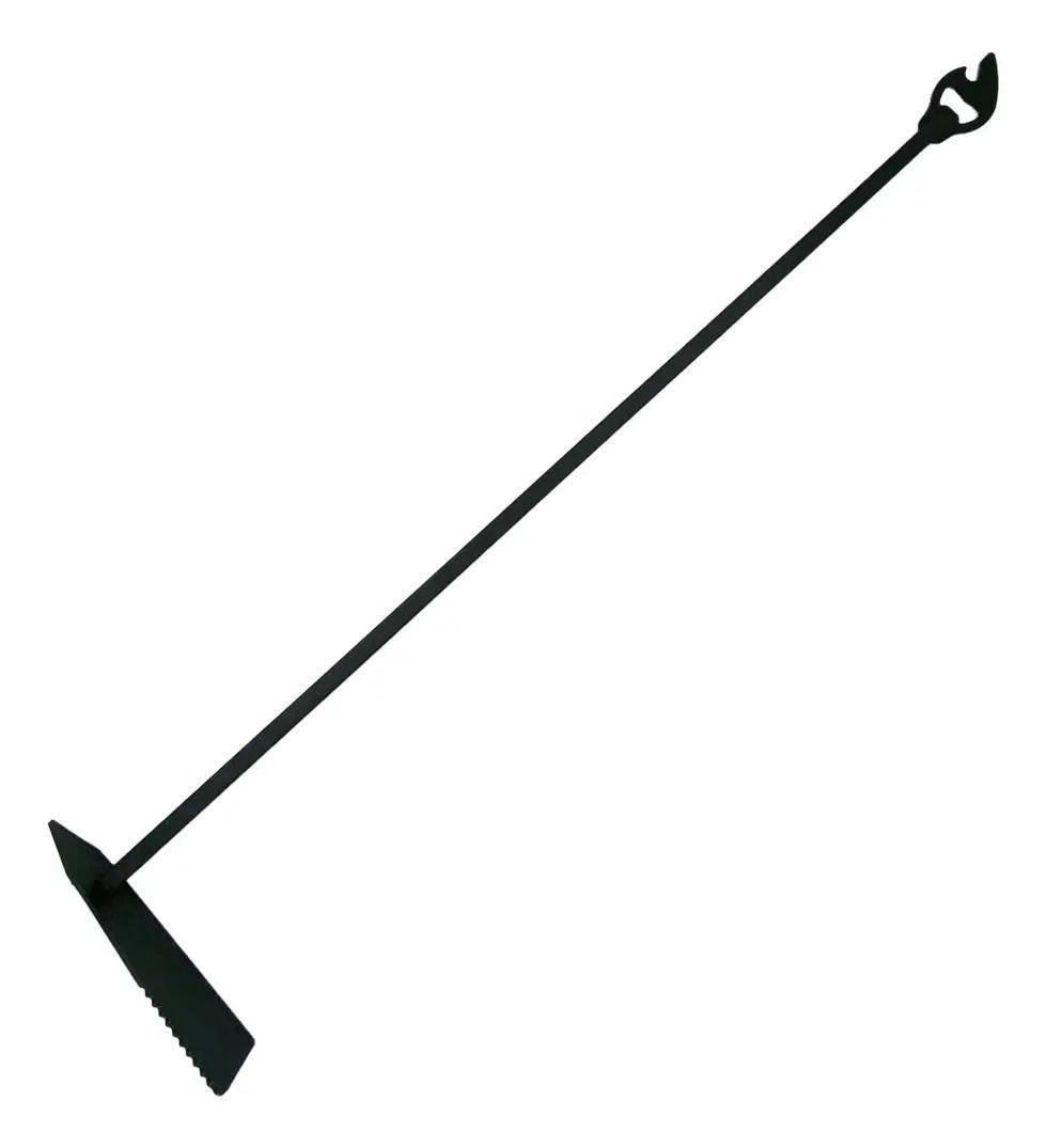 Atizador Para Carbón Parrilla 70cm Hierro Con Destapador-0