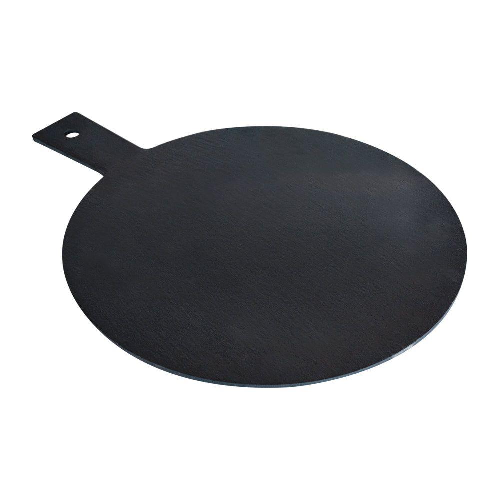 Plato Piedra Pizarra Pizza 42x32 Cm Wayu Negro-2