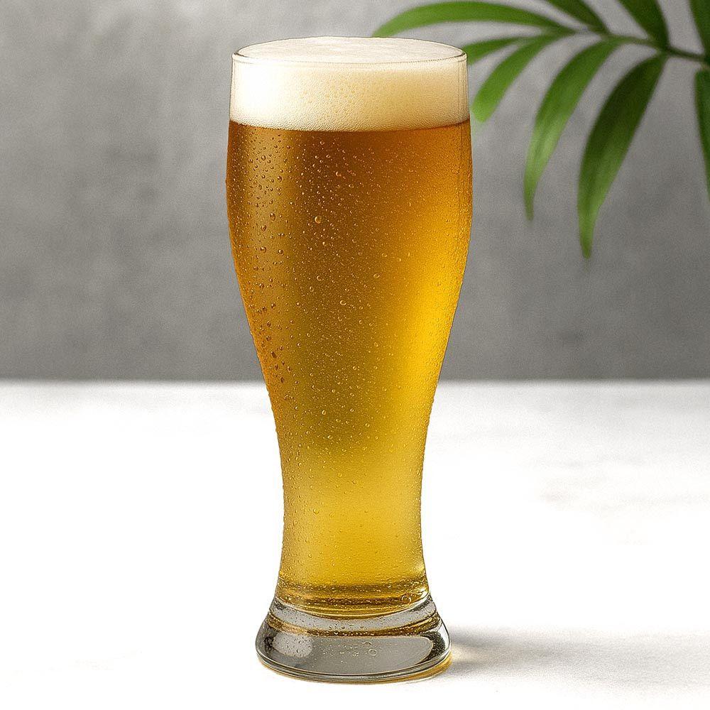 Set Copas Vidrio Cerveza Chopero X4 570ml Blanco-2