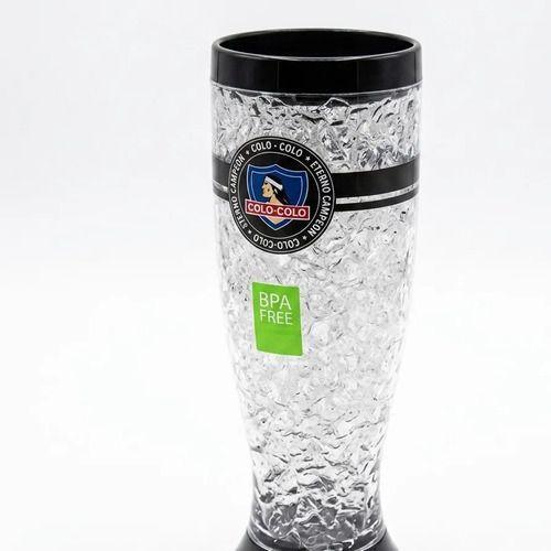 Vaso Frozen Gel Colo Colo Schopero Cerveza Original 600 Ml. Blanco-2
