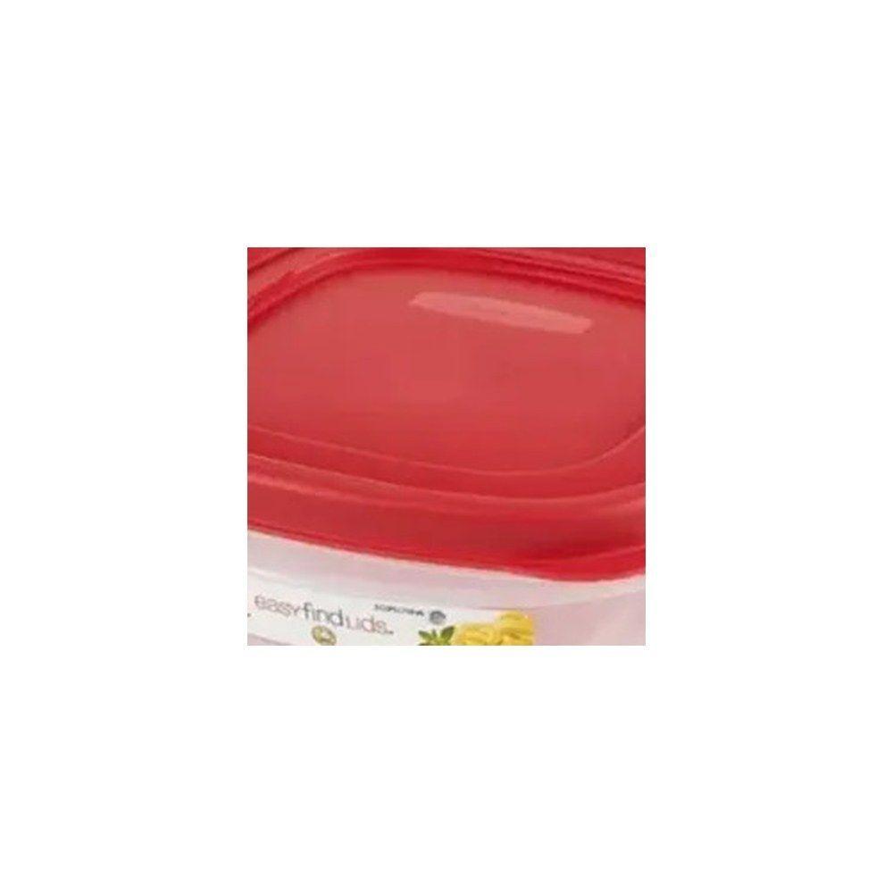 Tupper Rubbermaid 710ml Vianda Colegio Transparente Roja-1