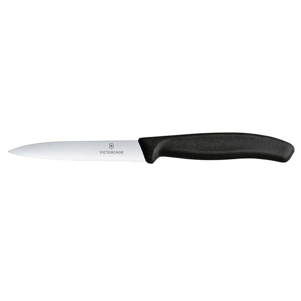 Cuchillo Cocina Victorinox Negro 6.7733 Hoja Dentada 10cm-1